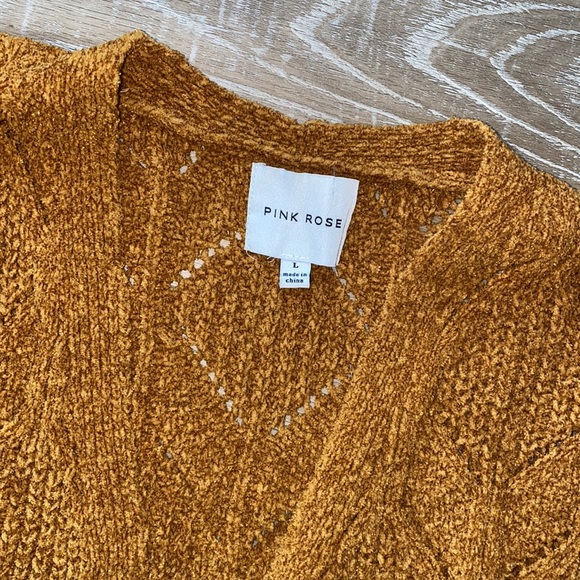 Pink Rose Cardigan Large - Picture 2 of 7